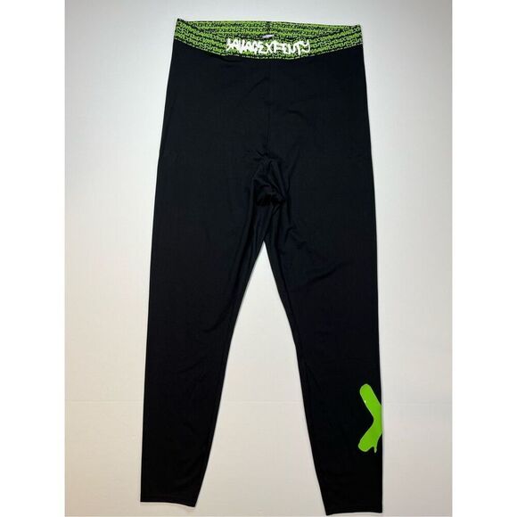 Savage X Fenty by Rihanna Forever Savage Legging Black Neon Green Detail XL 1X - Picture 2 of 10